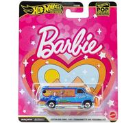 Hot Wheels Custom GMC Panel Van Barbie Pop Calture Premium Series 1:64 Scale Collectible Die Cast Metal Toy Car Model with Rubber Real Riders