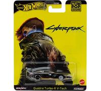 Hot Wheels CYBERPUNK 2077 Quadra Turbo R V Tech Model Car - Die Cast Scale 1:64 - Length 7cm - JBL57 - Pop Culture Series