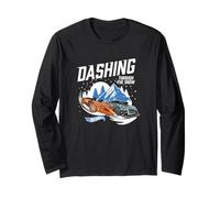 Hot Wheels Dashing Through The Snow Long Sleeve T-Shirt