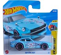Hot Wheels Datsun 240Z, Cherry Blossom Design, Blue with Pink Rims, 62/250 Collection