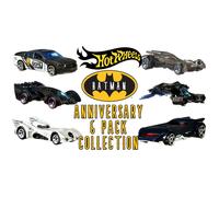 Hot Wheels DC Batman Anniversary Set of 6 Die-cast Vehicles