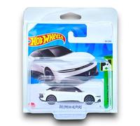 Hot Wheels DeLorean Alpha5 (White & Black) 7/10 HW Green Speed - 2024-85/250 (Short Card) - COMES IN A GENUINE KLAS CAR KEEPER PROTECTOR CASE - HTB84