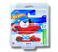 Hot Wheels Deora III (Red, White & Blue Let's Race) 2/10 HW EV - 2025-10/250 (Short Card) - includes a KLAS Car Keeper Protector Case - HYX47
