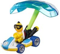Hot Wheels Die-Cast Model Car Mario Kart GLIDER Lakitu Standard Kart Parafoil Glider Super Mario - Scale 1:64 Length 5 cm - HDB45