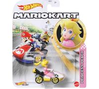 Hot Wheels GBG28 Mario Kart 164 Die-Cast Peach with Standard Kart Vehicle