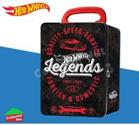 Hot Wheels Die Cast Tin Storage Carry Case for 18 Cars OFFICIAL BRAND