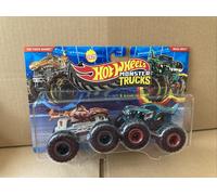 HOT WHEELS DIECAST MONSTER TRUCKS- HW Tiger Shark Vs Mega-Wrex -Combined Postage