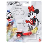 Hot Wheels Disney 100 Character Cars Minnie Mouse, 1:64 Scale Collectible Toy Car from Disney