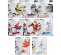 Hot Wheels Disney Character Cars 100 Years Special Edition Series Complete Set of 8 Diecast Vehicles in Manufacture Case from HNP45-956A Release