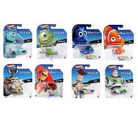 Hot Wheels Disney Pixar Character Cars Complete 8-Car Bundle - Die-Cast 1:64 Vehicles, Ages 3+, Iconic Disney & Pixar Heroes