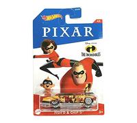 Hot Wheels Disney Pixar The Incredibles Fish'd & Chip'd Model Car Scale 1:64 Metal Die-Cast Mr. Amazing Elastigirl Jack-Jack