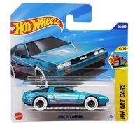 Hot Wheels - DMC Delorean - HW Art Cars 5/10 - HYX59 - Short Card - Turquoise Metallic - Mattel 2025-1:64