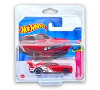 Hot Wheels Dodge Challenger Drift Car (Red & White) 3/5 HW Drift 2022-207/250 (Short Card) - COMES IN A KLAS CAR KEEPER PROTECTIVE COLLECTORS CASE - HCX80