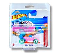 Hot Wheels Donut Drifter (Pink, Blue, Teal & Orange Let's Race) 2/5 Let's Race - 2025-40/250 (Short Card) - includes a KLAS Car Keeper Protector Case - HYW92
