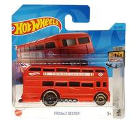 Hot Wheels - Drouble Decker - HW Metro 7/10 - HKG63 - Short Card - Double Decker Bus London - Red - Mattel 2023