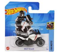 Hot Wheels Ducati DesertX HKG32 HW Moto 1/5 Short Card Motorcycle White Ducati Licence Mattel 2023 1:64