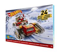 Hot Wheels DXH60 Advent Calendar with 8 New Hot Wheels decorated cars & 16 accessories