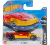 Hot Wheels El Viento, X-Raycers Series, Die-Cast Model Car, 6/10, Yellow and Red