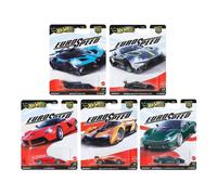 Hot Wheels Euro Speed Premium Collection, Die-Cast Cars Set, Bugatti Bolide, Aston Martin, Ferrari, McLaren, 5-Pack Luxury Sports Cars FPY86-961L