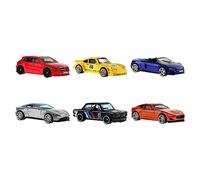 Hot Wheels European Car Culture Multipacks of 6 Toy Cars, 1:64 Scale, Authentic Decos, Popular Castings, Rolling Wheels, Gift for Kids 3 Years Old & Up & Collectors, HLK51