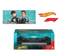 Hot Wheels F1 2-Pack 2025 Racing Mercedes-AMG Russel #6 Kimi Antonelli #1 1/64