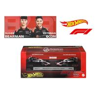 Hot Wheels F1 2-Pack 2025 Racing Premium Team MoneyGram Haas JMM97 1/64
