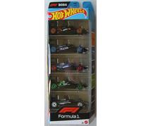 Hot Wheels F1 Formula 1 Racing Cars 5 Pack Mclaren Sauber Haas BWT Alpine