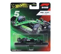 Hot Wheels 1:64 Scale Premium Die-Cast Formula 1 Collectible Toy Race Car with Real Riders Tires & Metal/Metal Body & Chassis (Styles May Vary)