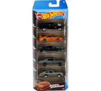 Hot Wheels Fast and FURIOUS Box of 5 Models Car Dodge Charger Toyota Supra Mustang Aston Martin - Scale 1:64 - HND08