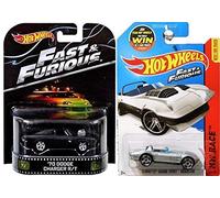 Hot Wheels Fast and Furious Retro Entertainment and Mainline Collection - '70 Dodge Charger R/T and Corvette Grand Sport Roadster Silver #179/250 by Hot Wheels