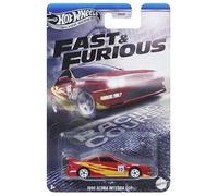 Hot Wheels Fast & Furious 1996 Acura Integra GSR, Racing Course Series, Red & Yellow, 2/5