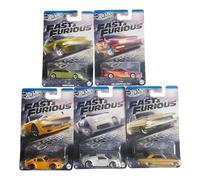 Hot Wheels Fast & Furious Die-Cast Collection, Silver Series, 5-Car Set