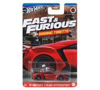 Hot Wheels Fast and Furious Dominic Toretto Auto W Motors LYKAN HYPERSPORT Model Die Cast Scale 1:64 - Length 7 cm - HRW48