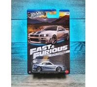 Hot Wheels Fast & Furious Silver Series Brian's Nissan Skyline GT-R R34 - New