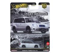 Hot Wheels Premium Car Culture Collectible Toy Car, 1:64 Scale Die-Cast Subaru Forester STI, Ronin Run 2 Vehicle with Real Riders Tires