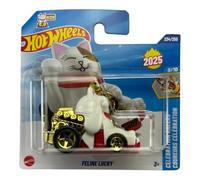 Hot Wheels Feline Lucky, Celebration Racers 9/10, White 234/250