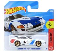 Hot Wheels Ferrari 365 GTB4 Competizione - JJJ30 - Ferrari 2/5 - Short Card - White/Blue - Official Licensed Model - Mattel 2026 (62/250) - 1:64