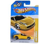 Hot Wheels Ferrari 458 Spider, 2012 New Models 25/50 [Yellow] 25/247