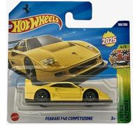 Hot Wheels Ferrari F40 Competizione JBB92 HW Exotics 4/5 Short Card Yellow Ferrari Licence Mattel 2025 1:64