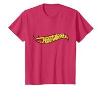 Hot Wheels Flame Logo Kids T-Shirt, Youth, Red Heather, 3T