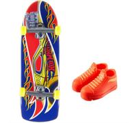 Mattel - Hot Wheels Mini Skateboard Includes Shoes Assorted Models, Multicoloured (HNG20)
