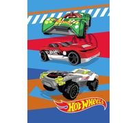 Hot Wheels Fleece Blanket - Epic Race Car Design - Bed Throw Super Soft Blanket - 100% Polyester - 100 x 150cm, Twin