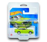 Hot Wheels Ford Escort RS2000 (Lime Green) 1/10 Factory Fresh - 2024-23/250 (Short Card) - COMES IN A KLAS CAR KEEPER SHORT CARD PROTECTOR CASE - HTC48