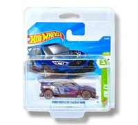 Hot Wheels Ford Mustang Mach-E 1400 (Metallic Blue, Black, White & Red) 2/10 HW EV - 2026-8/250 (Short Card) - includes a KLAS Car Keeper Protector Case - JJH86