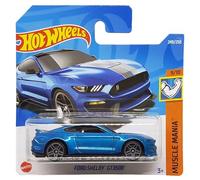 Hot Wheels Ford Shelby GT350R (Blue) 9/10 Muscle Mania 2022-249/250 (Short Card) - COMES IN A KLAS CAR KEEPER PROTECTIVE COLLECTORS CASE - HCW36