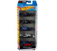 Hot Wheels Formula 1 5-Pack, Set of 5 Die-Cast Toy