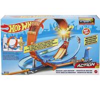 Hot Wheels Massive Loop Mayhem Track Set Huge 70cm Wide Track Loop Slam Launcher