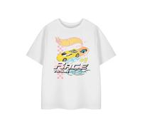 Hot Wheels Girl's Kids Short Sleeved T-Shirt (White) in White | Size: 9-10 Years Hot Wheels White 9-10 Years