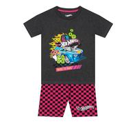 Hot Wheels Girls T Shirt And Shorts | Co Ord Set | Race Car Girls Tshirt And Short Set | Summer Clothes | Grey 9-10 Years