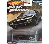 Hot Wheels 1971 Plymouth GTX, Fast & Furious1:64 Scale Diecast Vehicle, Toys for Kids Age 3 and Up, Toys for Boys